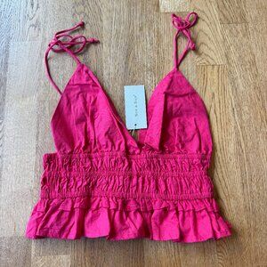 Sim & Sam Pink Crop Top Size Small NWT